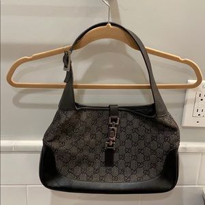 Gucci Black Denim Jackie O Bag